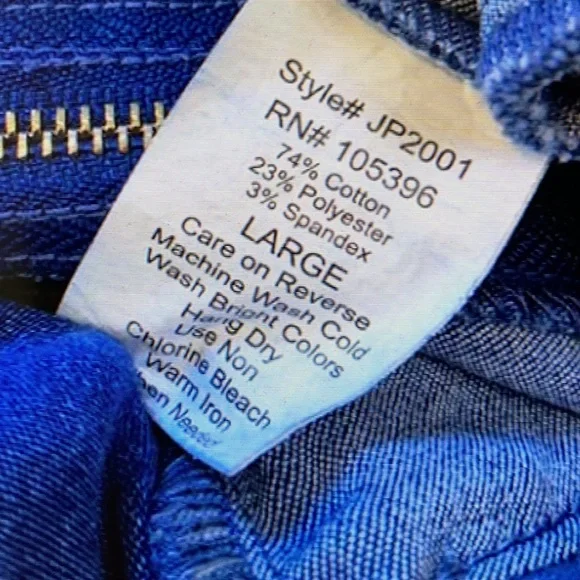 C’est Toi Dark Blue Jean Jumpsuit with Ties - Picture 8 of 12